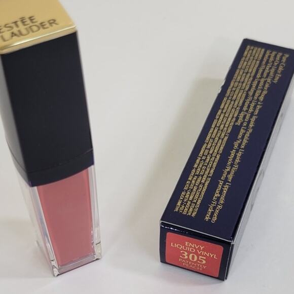 Estée Lauder Pure Color Envy Liquid Vinyl Lip Color 305 Patently Peachy New - Picture 3 of 4